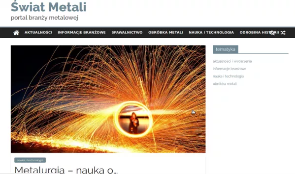 Copper, precious metals and metallurgy - new topics on the website swiatmetali.eu